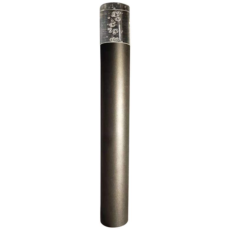 Image 1 Lima 17.5 inch High Black Metal LED Bollard Path Light