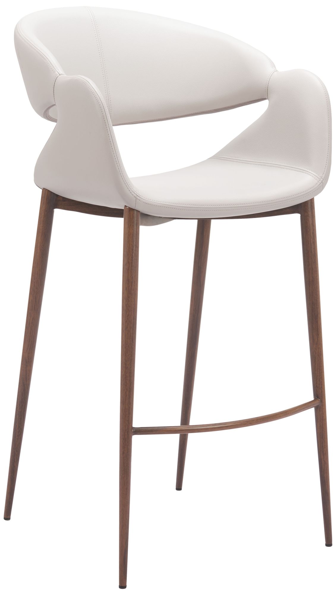 Image 2 Limay Barstool Beige & Walnut more views