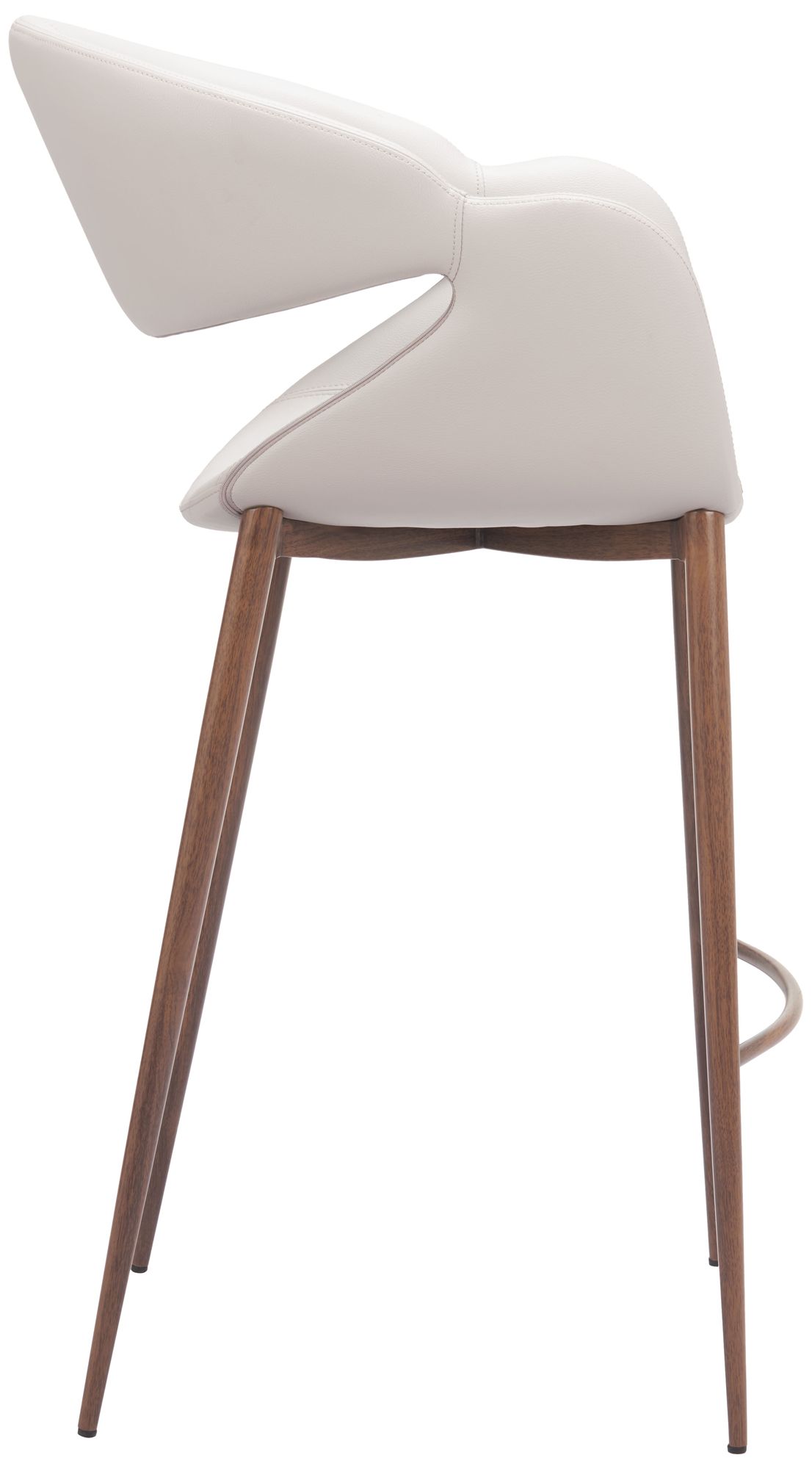 Image 3 Limay Barstool Beige & Walnut more views