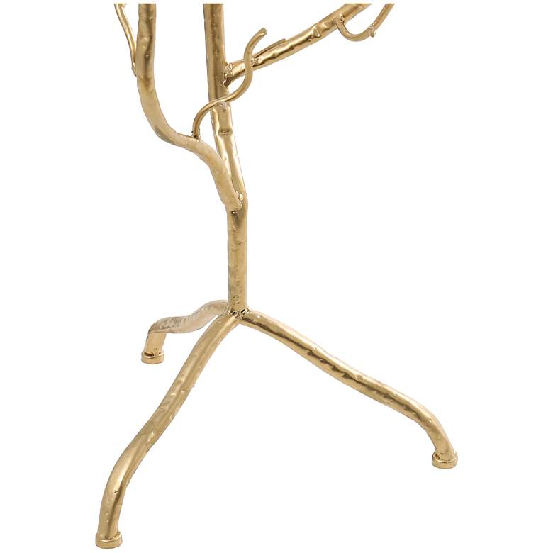 Image 5 Limber 15 3/4" Wide Gold Metal Branch Accent Table more views