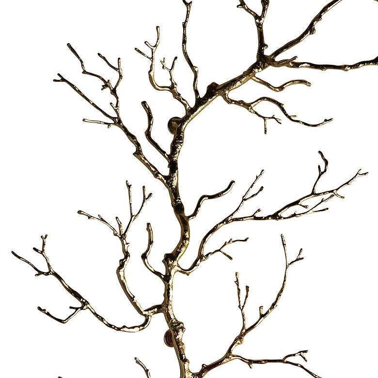 Image 2 Limber Brass 60" High Twig Metal Wall Art more views
