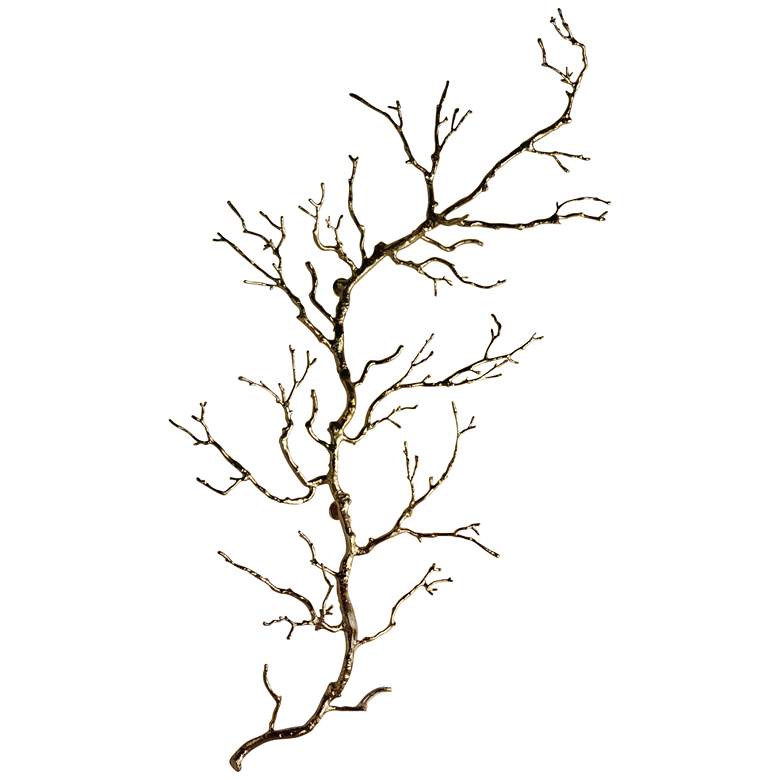 Image 3 Limber Brass 60" High Twig Metal Wall Art more views