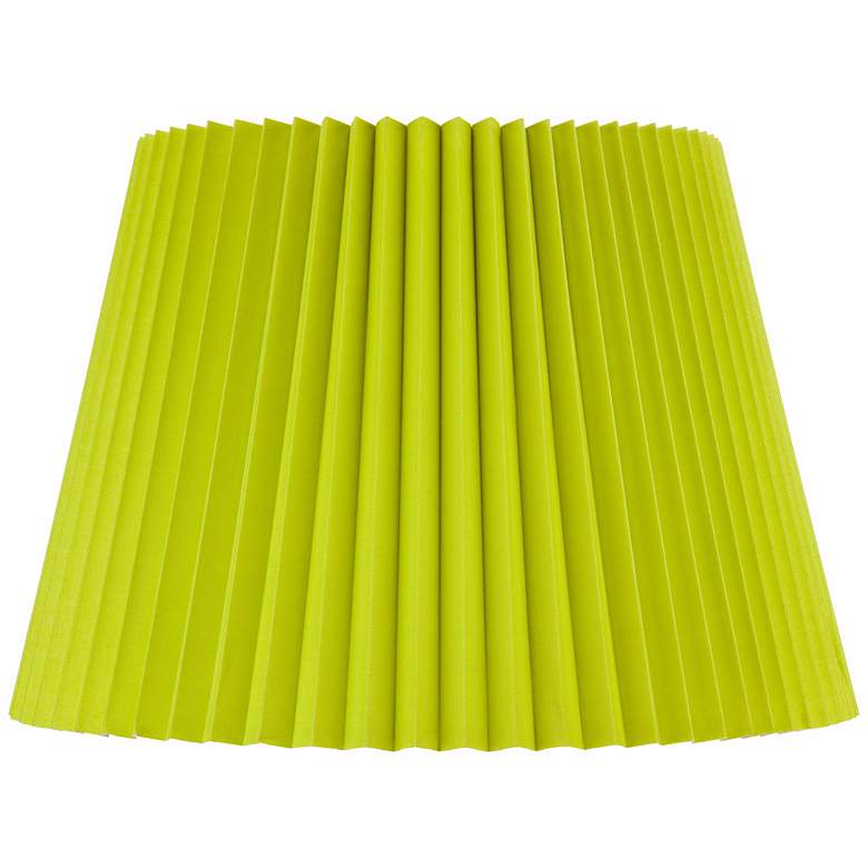 Image 1 Lime Green Knife Pleat Empire Shade 11x16x11 (Spider)