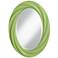 Lime Rickey 30" High Oval Twist Wall Mirror