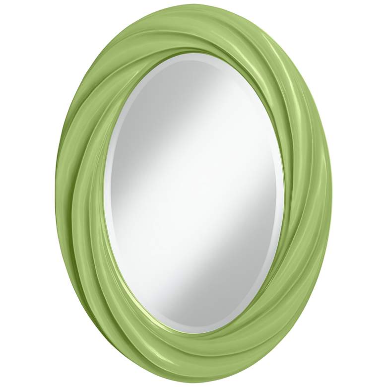 Image 1 Lime Rickey 30 inch High Oval Twist Wall Mirror