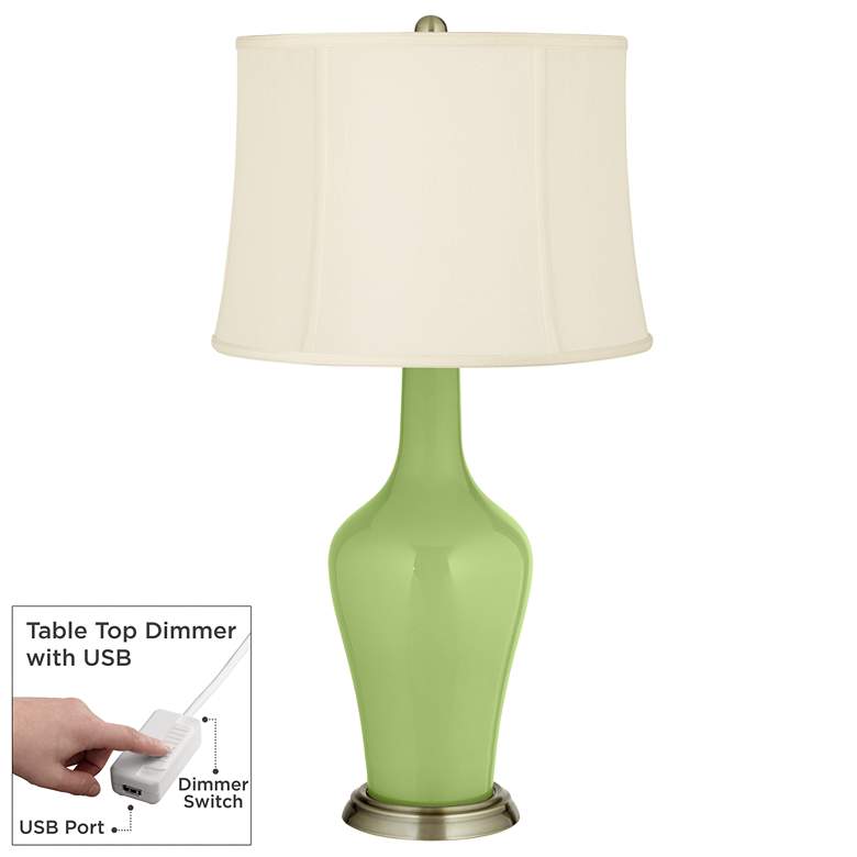 Image 1 Lime Rickey Anya Table Lamp with Dimmer