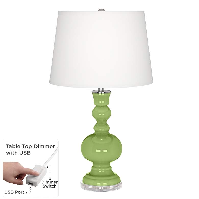 Image 1 Lime Rickey Apothecary Table Lamp with Dimmer