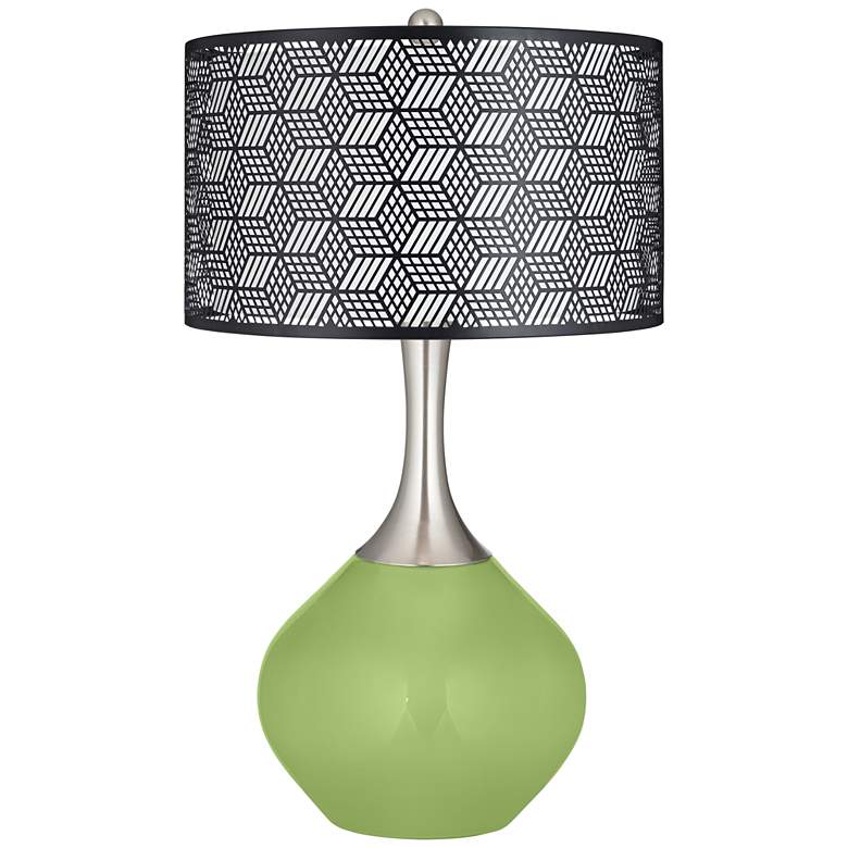 Image 1 Lime Rickey Black Metal Shade Spencer Table Lamp