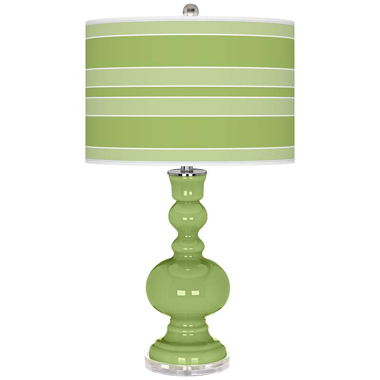 Image 1 Lime Rickey Bold Stripe Apothecary Table Lamp