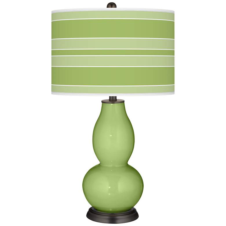 Image 1 Lime Rickey Bold Stripe Double Gourd Table Lamp