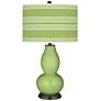 Lime Rickey Bold Stripe Double Gourd Table Lamp