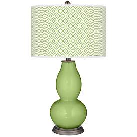 Image1 of Lime Rickey Diamonds Double Gourd Table Lamp