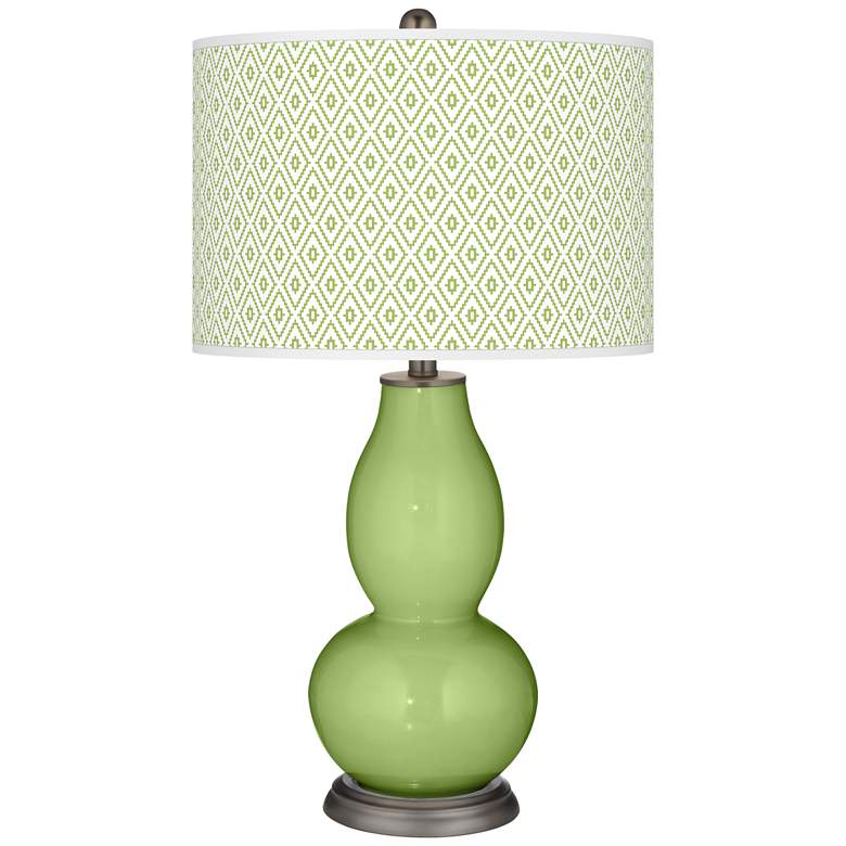 Image 1 Lime Rickey Diamonds Double Gourd Table Lamp