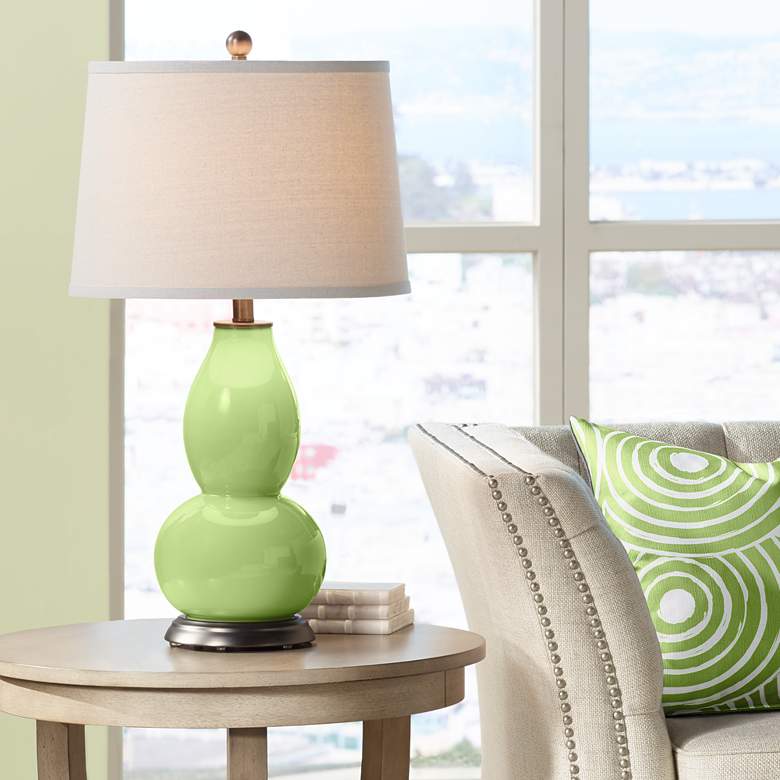 Image 1 Lime Rickey Double Gourd Table Lamp