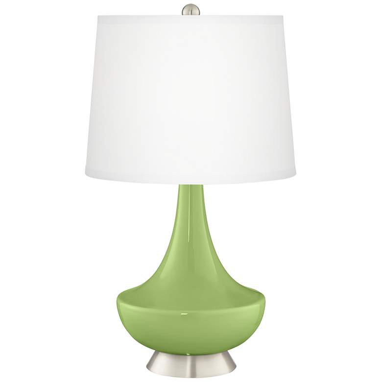 Image 2 Lime Rickey Gillan Glass Table Lamp with Dimmer