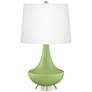 Lime Rickey Gillan Glass Table Lamp with Dimmer