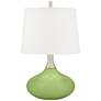 Lime Rickey Green Felix Modern Table Lamp with Table Top Dimmer