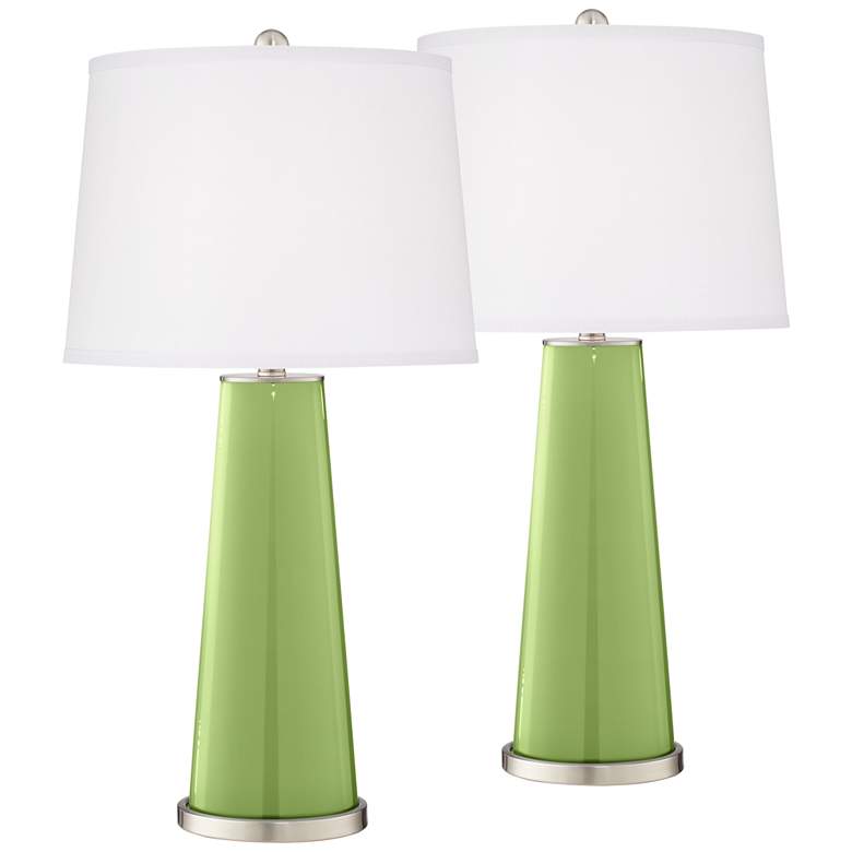 Image 2 Lime Rickey Leo Table Lamp Set of 2 with Dimmers