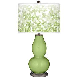 Image1 of Lime Rickey Mosaic Giclee Double Gourd Table Lamp