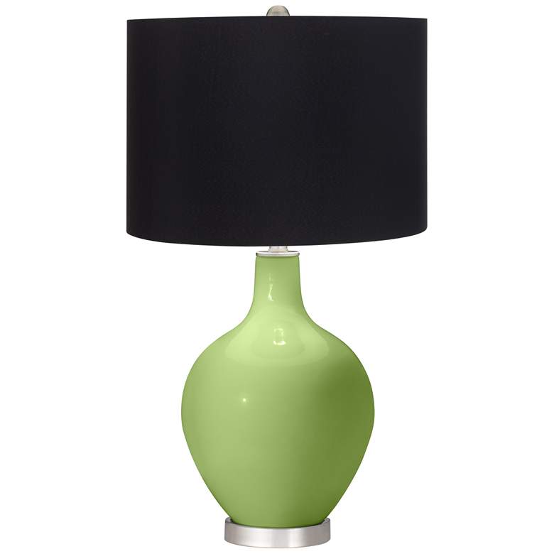 Image 1 Lime Rickey Ovo Table Lamp with Black Shade