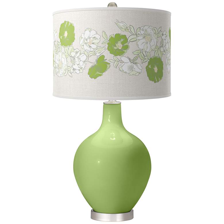 Image 1 Lime Rickey Rose Bouquet Ovo Table Lamp