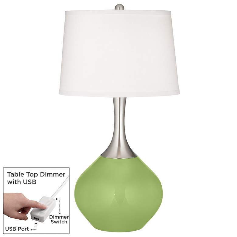 Image 1 Lime Rickey Spencer Table Lamp with Dimmer
