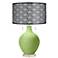 Lime Rickey Toby Table Lamp With Black Metal Shade