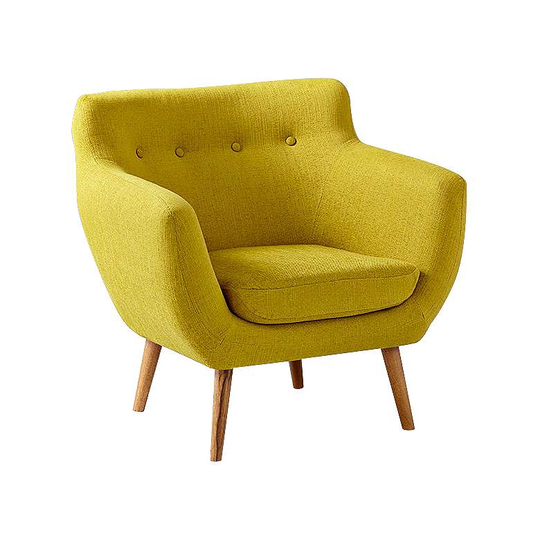 Image 1 Limelight Green Upholstered Contemporary Armchair