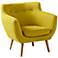 Limelight Green Upholstered Contemporary Armchair