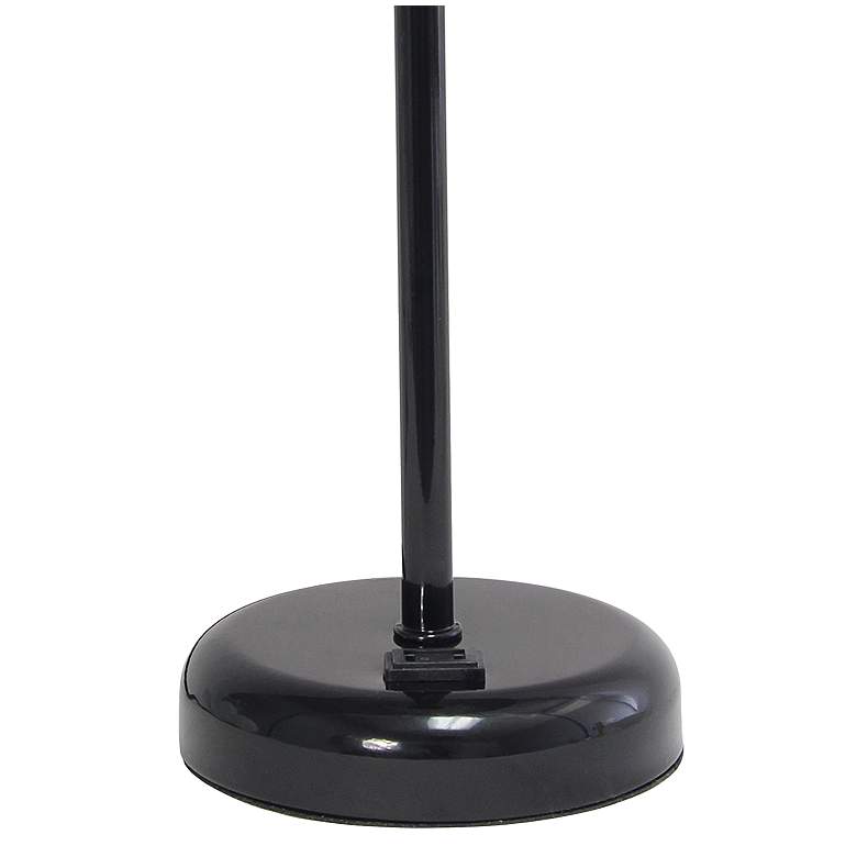 Image 4 LimeLights 19 1/2 inch High Black Stick Accent Table Lamp with Outlet more views