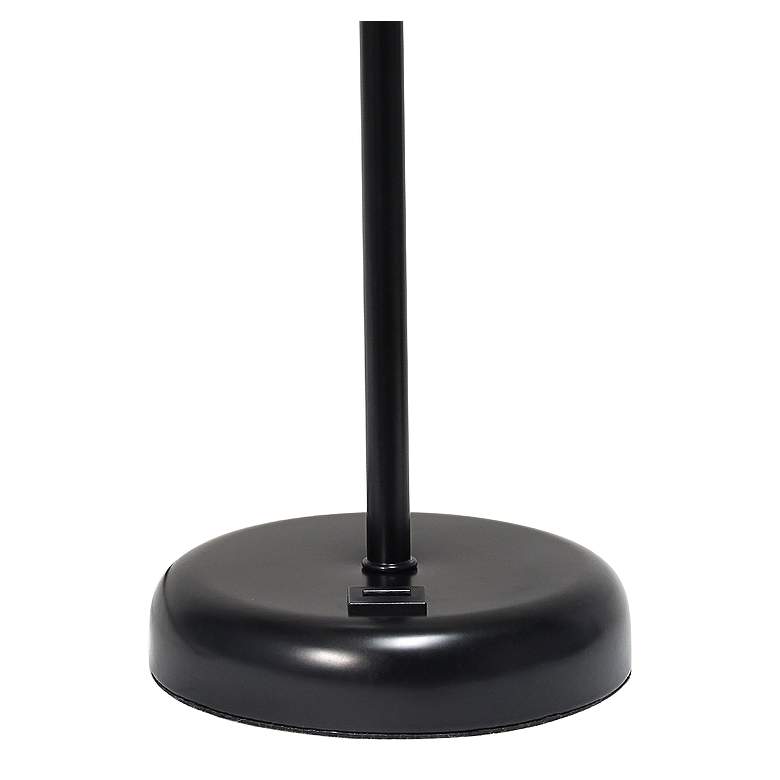 Image 4 LimeLights 19 1/2" High Black Stick Accent Table Lamp with USB Port more views