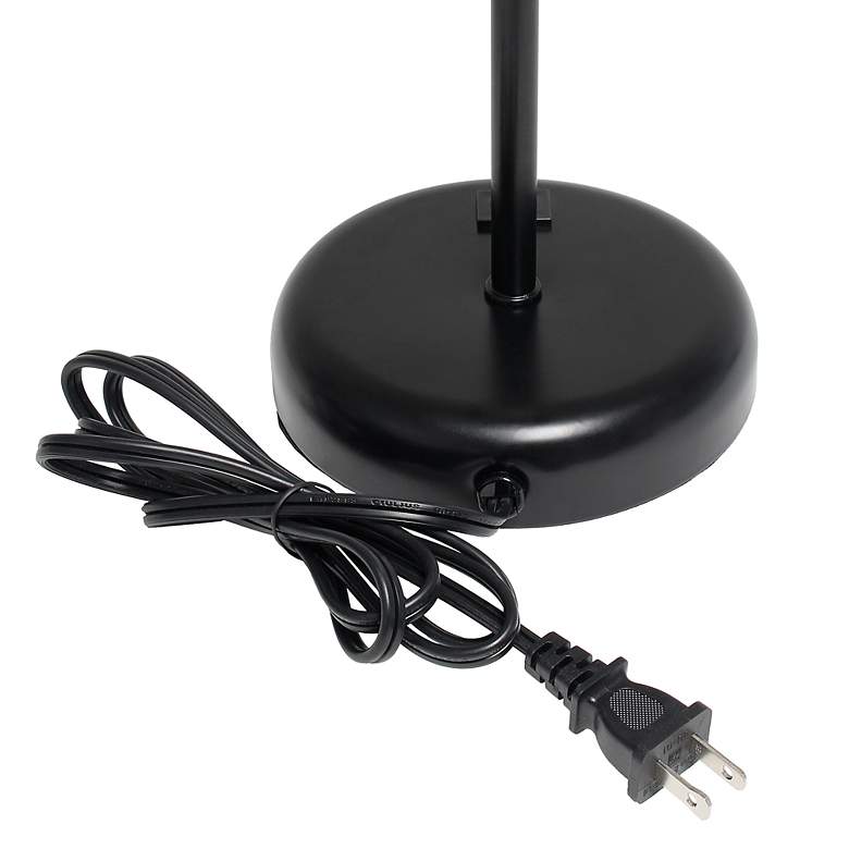 Image 5 LimeLights 19 1/2" High Black Stick Accent Table Lamp with USB Port more views