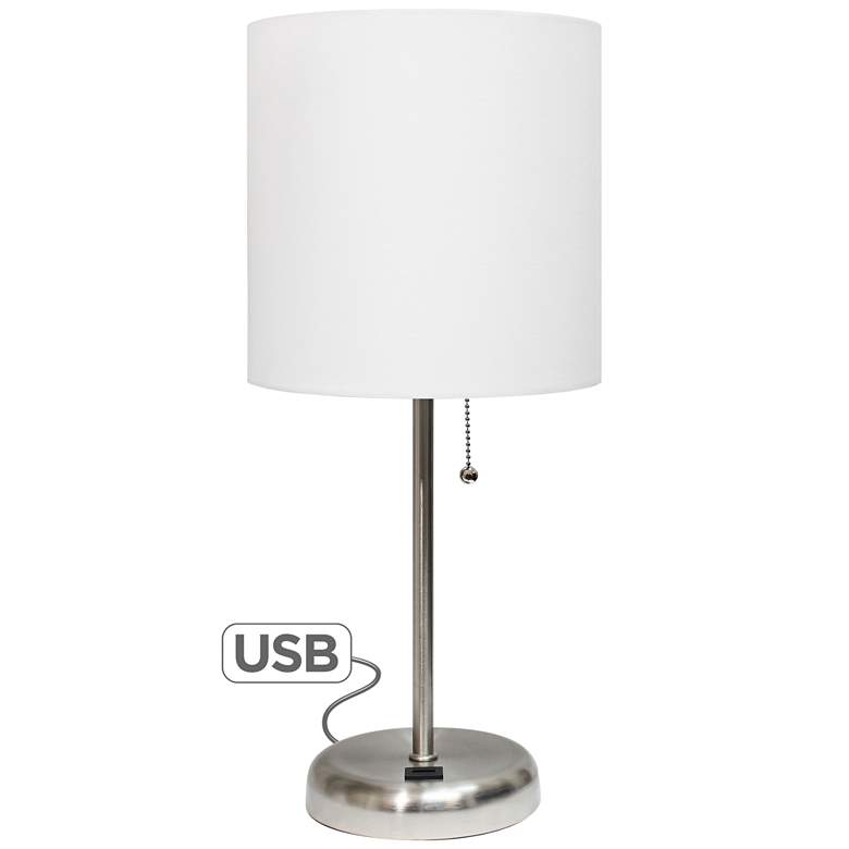 Image 2 LimeLights 19 1/2 inch High Stick Accent Table Lamp with USB Port