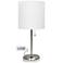 LimeLights 19 1/2" High Stick Accent Table Lamp with USB Port