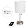 LimeLights 19 1/2" High Stick Accent Table Lamp with USB Port