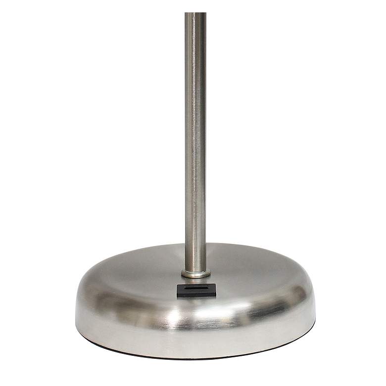 Image 4 LimeLights 19 1/2" High Stick Table Lamp with Pink Shade and USB Port more views