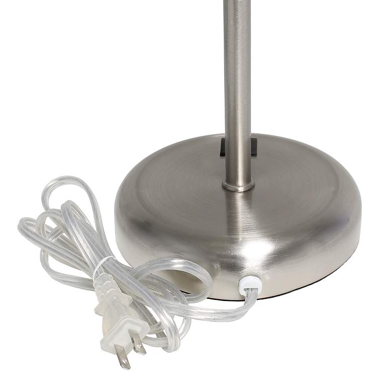 Image 6 LimeLights 19 1/2" High Stick Table Lamp with Red Shade and USB Port more views