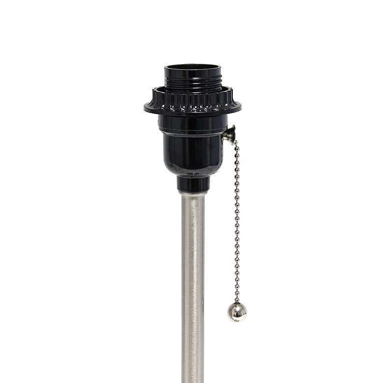 Image 7 LimeLights 19 1/2" High Stick Table Lamp with Red Shade and USB Port more views