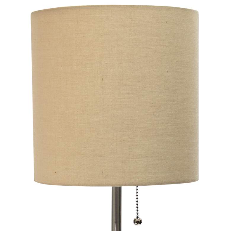Image 3 LimeLights 19 1/2" High Stick Table Lamp with Tan Shade and USB Port more views
