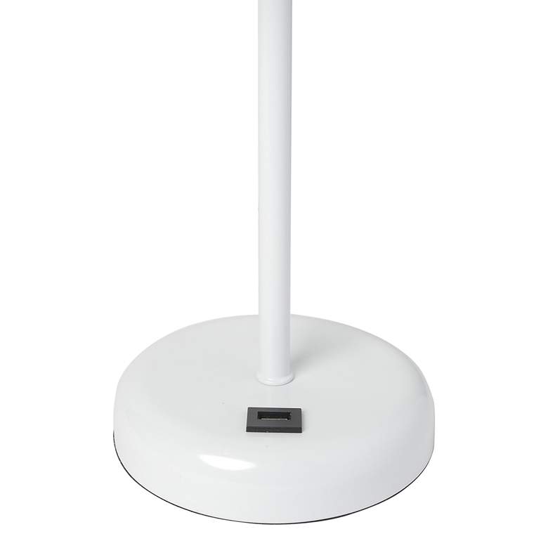 Image 3 LimeLights 19 1/2" High White and Aqua Blue USB Accent Lamps Set of 2 more views