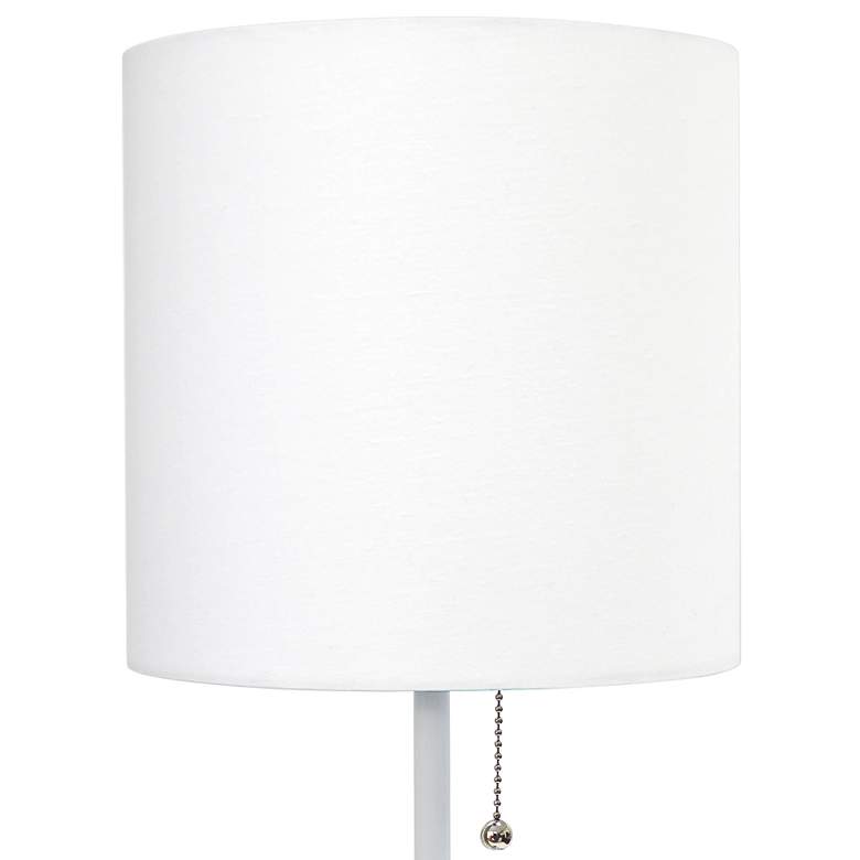 Image 3 LimeLights 19 1/2" High White Stick Accent Table Lamp with Outlet more views