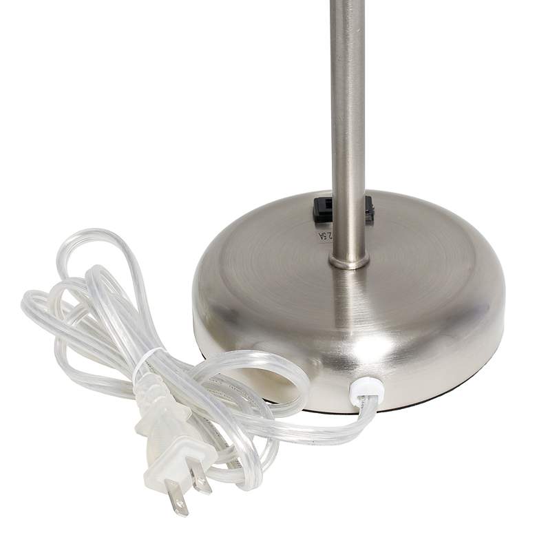 Image 5 LimeLights 19 1/2 inch Steel and White Shade USB Accent Lamps Set of 2 more views