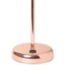 LimeLights 19 1/2"H Rose Gold Stick Accent Table Lamp with USB Port