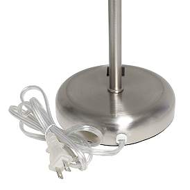 Image5 of LimeLights 19 1/2"H Stick Accent Table Lamp w/ Blue Shade and USB Port more views
