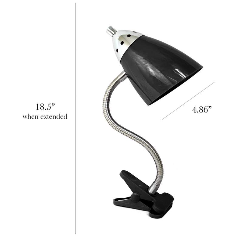 Image 5 LimeLights Black Flexible Gooseneck Clip Light Desk Lamp more views