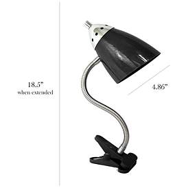 Image5 of LimeLights Black Flexible Gooseneck Clip Light Desk Lamp more views