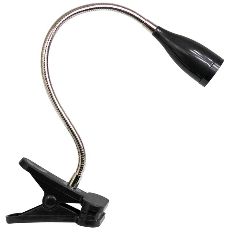 LimeLights Black Flexible Gooseneck LED Clip Light Desk Lamp