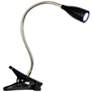 LimeLights Black Flexible Gooseneck LED Clip Light Desk Lamp