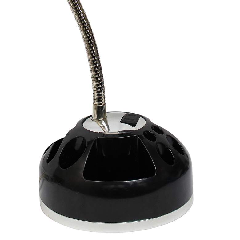 LimeLights Black Organizer Desk Lamp with Charging Outlet more views