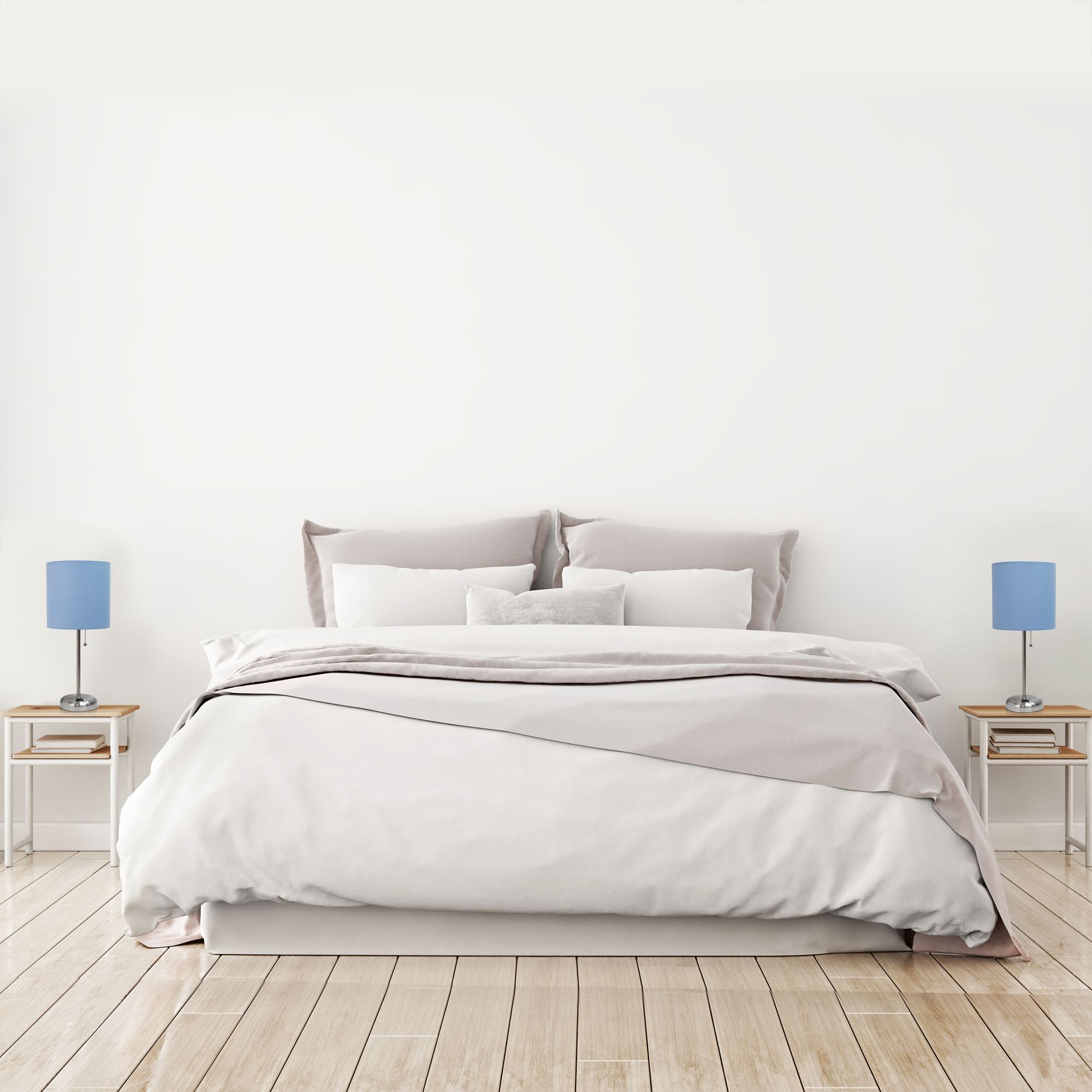 LimeLights Blue Power Outlet Table Lamps Set of 2